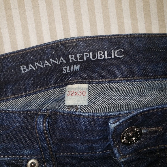 Banana Republic Jean's Rapid Blue32x30 slim - Picture 6 of 6